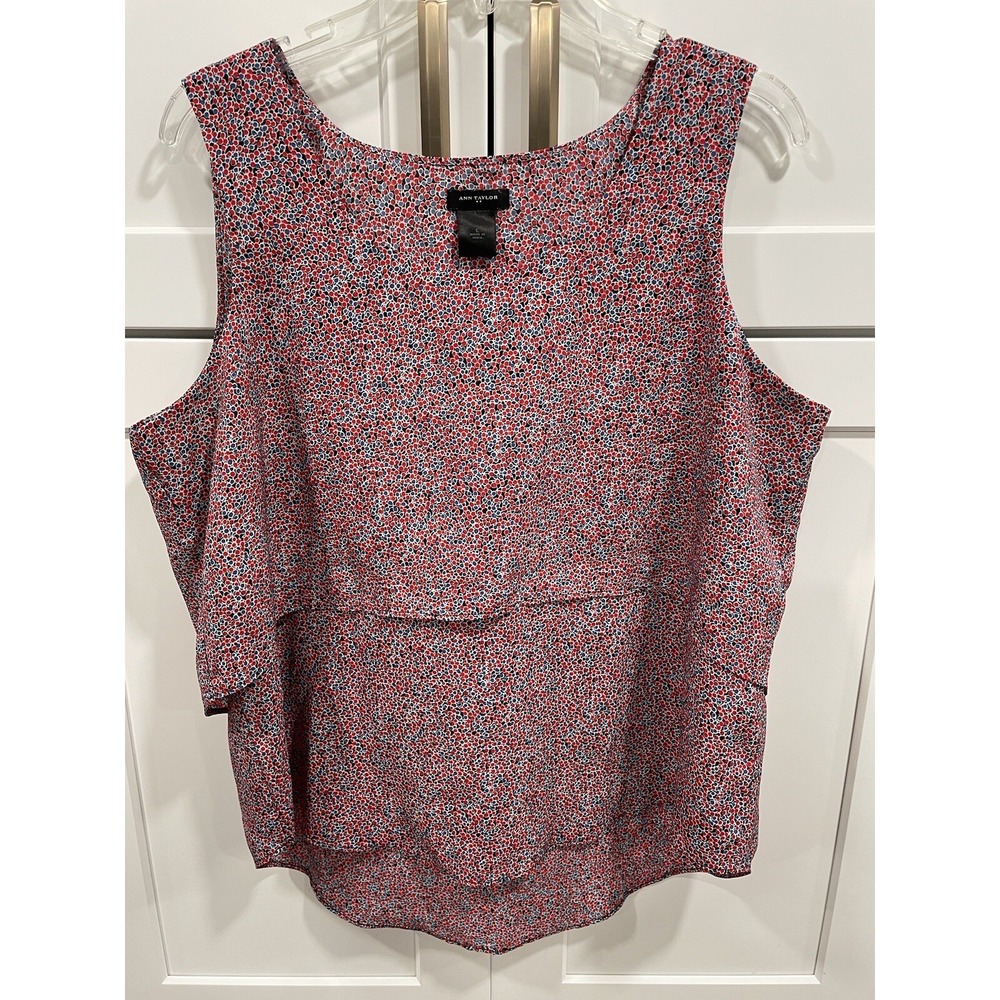 Ann Taylor Womens Sleeveless Top Tank L AK110